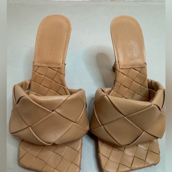 Bottega-Inspired Padded Mules | Light Beige | Size 6 | Chic Minimalist Heel - Picture 11 of 16